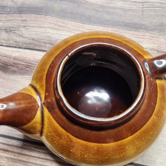 Farrah Vintage Tea for Two Brown Beige Cream Ceramic Teapot - Picture 4 of 10